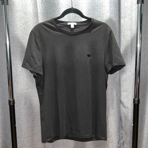 Black Burberry Equestrian Knight Short Sleeve T-Shirt